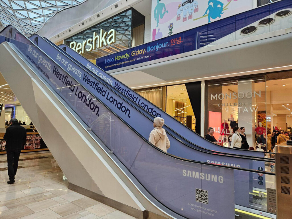 Samsung Experience Store, Westfield, London - Escalator